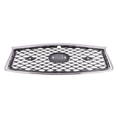 Replacement Chrome ABS Plastic Front Grille w/Park Assist Sensor Holes