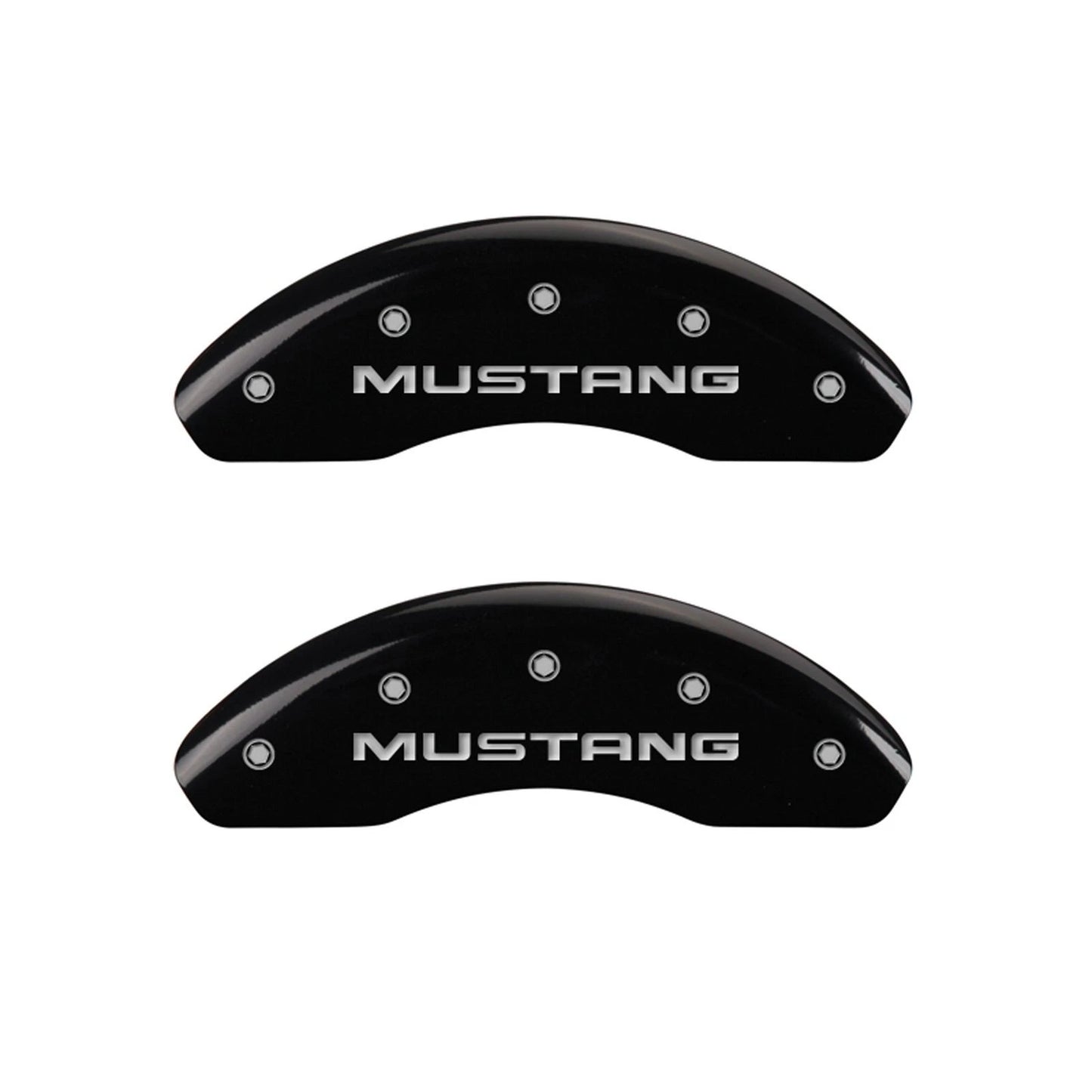 Front and Rear Black GT Brake Caliper Covers for 1997–1998 Ford Mustang