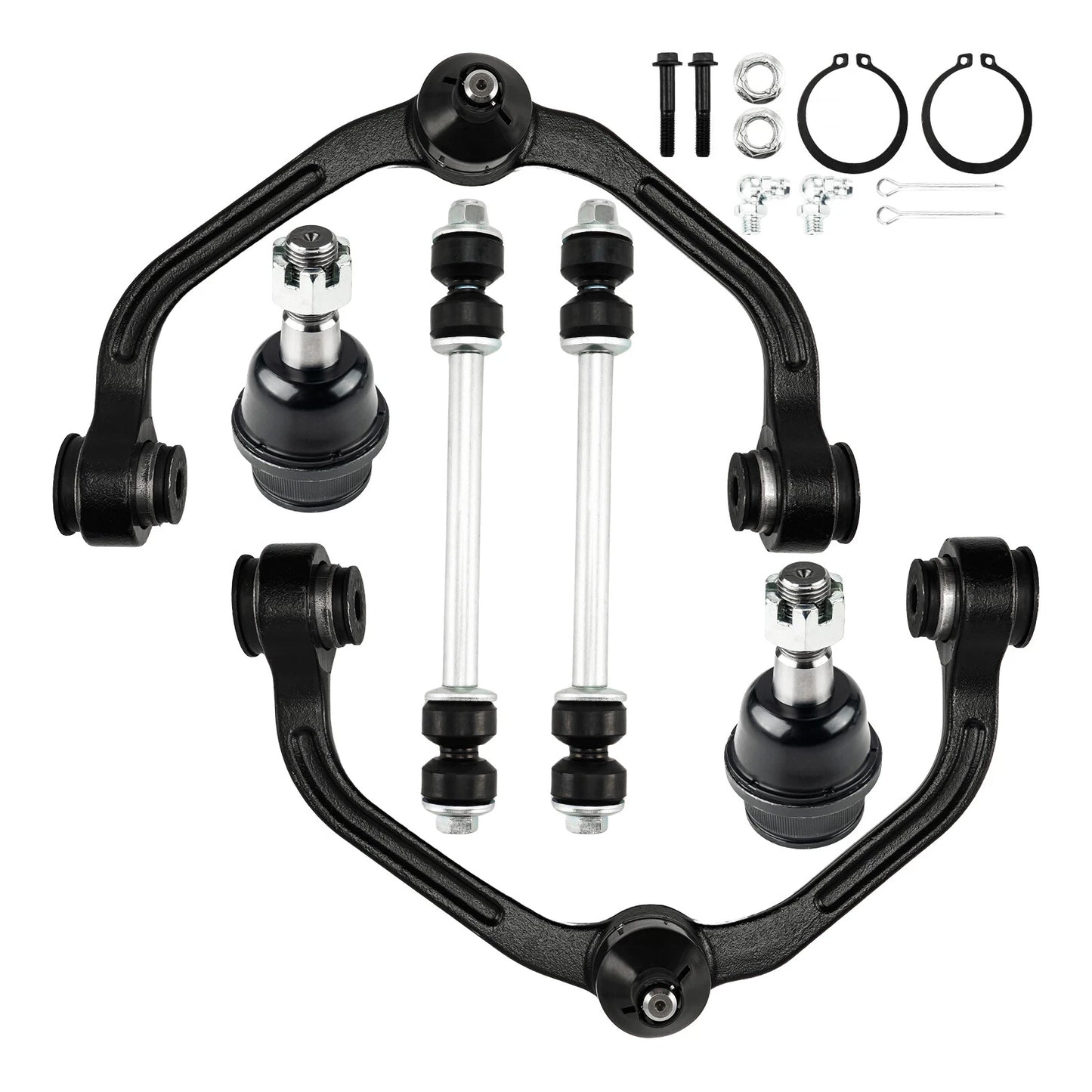 Front Upper Control Arms Ball Joints and Sway Bar for Ford Ranger Mazda (1998–2007)