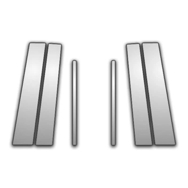 6 Pc Chrome Pillar Post Covers for 05-10 Toyota Yaris - P6643