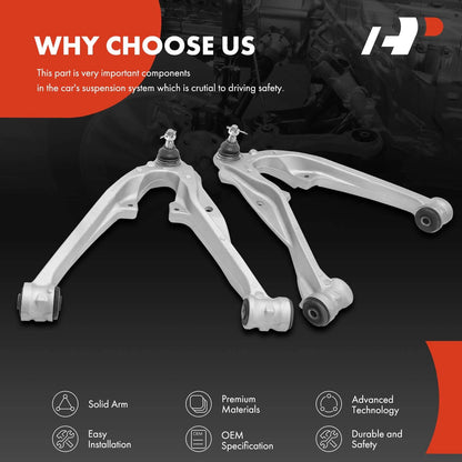 2X Front Lower Control Arm & Ball Joint for Chevy Tahoe GMC Yukon (2000–2006)