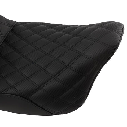 Black Leather Seat Set for Harley Touring Electra Glide (2008–2023)