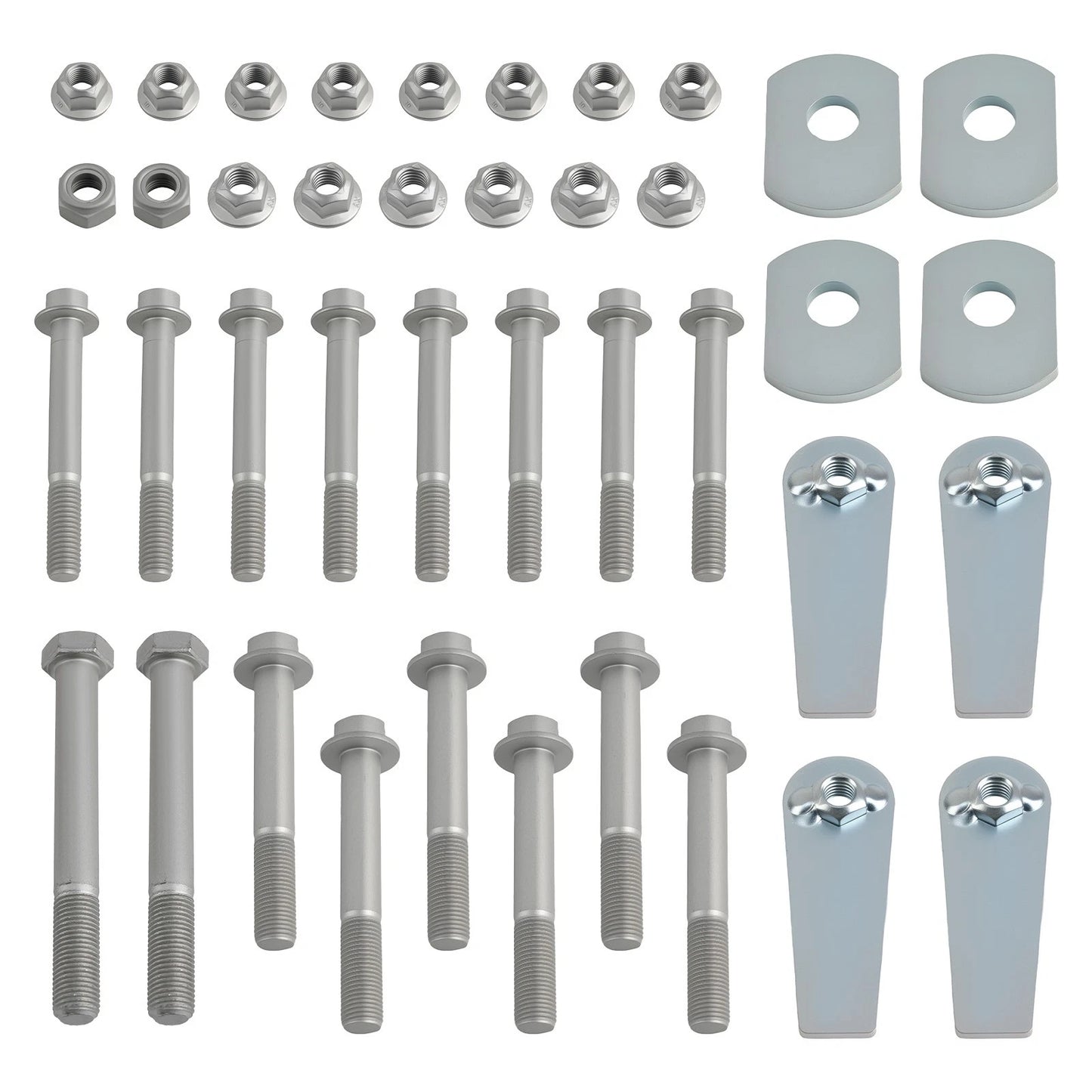 Control Arm Hardware Kit for Jeep Wrangler TJ LJ (1997–2006) Zinc Plated