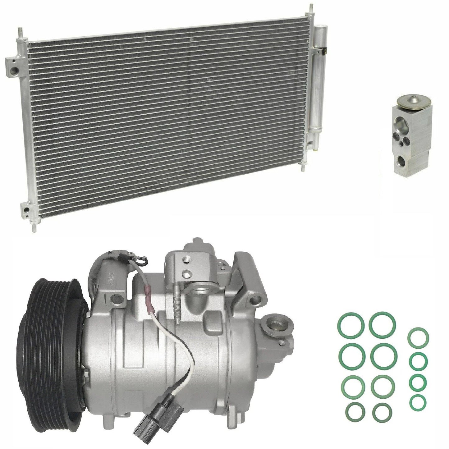 AC Compressor Kit With Condenser for Honda Crosstour 2.4L (2013–2015)