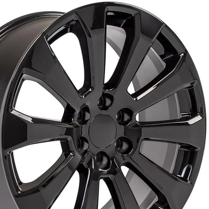 Gloss Black Wheel 22 Inch Replacement for 1992–1994 Chevy Blazer