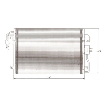 Replacement A/C Condenser Stock Repair Part For 2008 Ford Escape