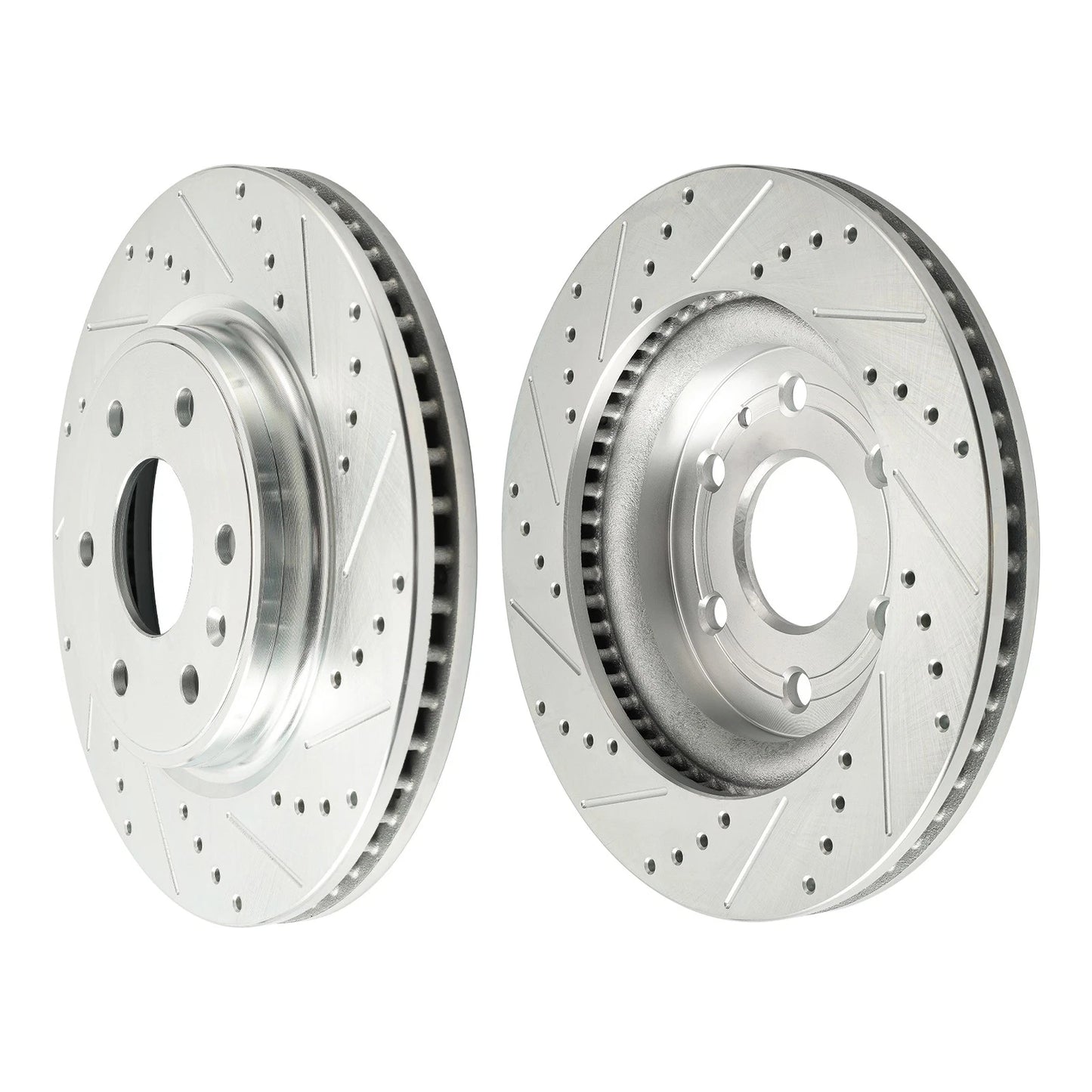 Front Drilled & Slotted Brake Rotors for GMC Acadia (2007–2016)