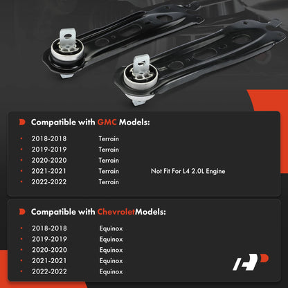 2X Rear Trailing Arm for Chevrolet Equinox GMC Terrain (2018–2022)