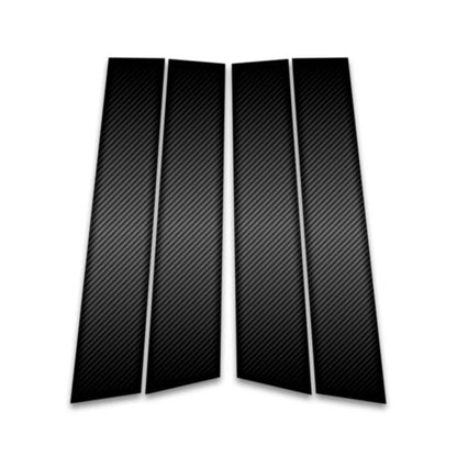 4pc Carbon Fiber Pillar Post Covers for 1999-2004 Oldsmobile Alero Coupe 2dr