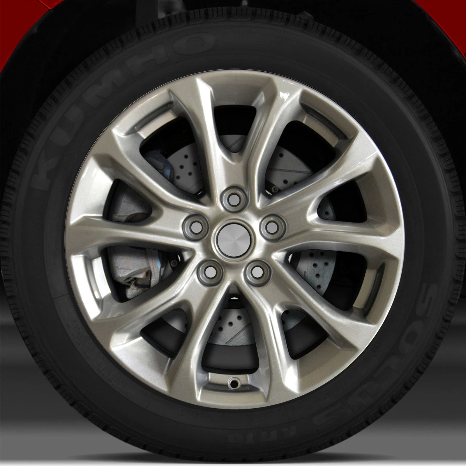 17x7 Factory Wheel (Sparkle Silver Full Face) for 2018 Chevy Equinox