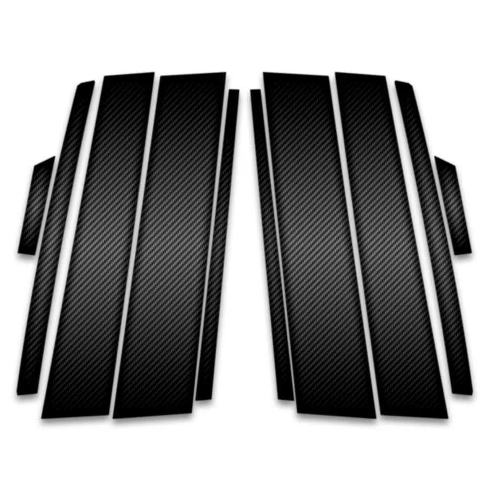 10pc Carbon Fiber Pillar Post Covers for 2019-2023 Toyota RAV4
