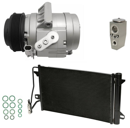 AC Compressor Kit with Condenser for Mercury Milan 2.5L 3.0L (2011–2011)