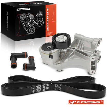 2X Serpentine Belt Drive Component Kit for Buick Lucerne (2006–2008)
