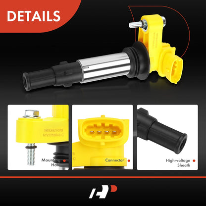 6X Yellow Ignition Coil for Chevy Traverse GMC Acadia Buick Cadillac (2009–2017)