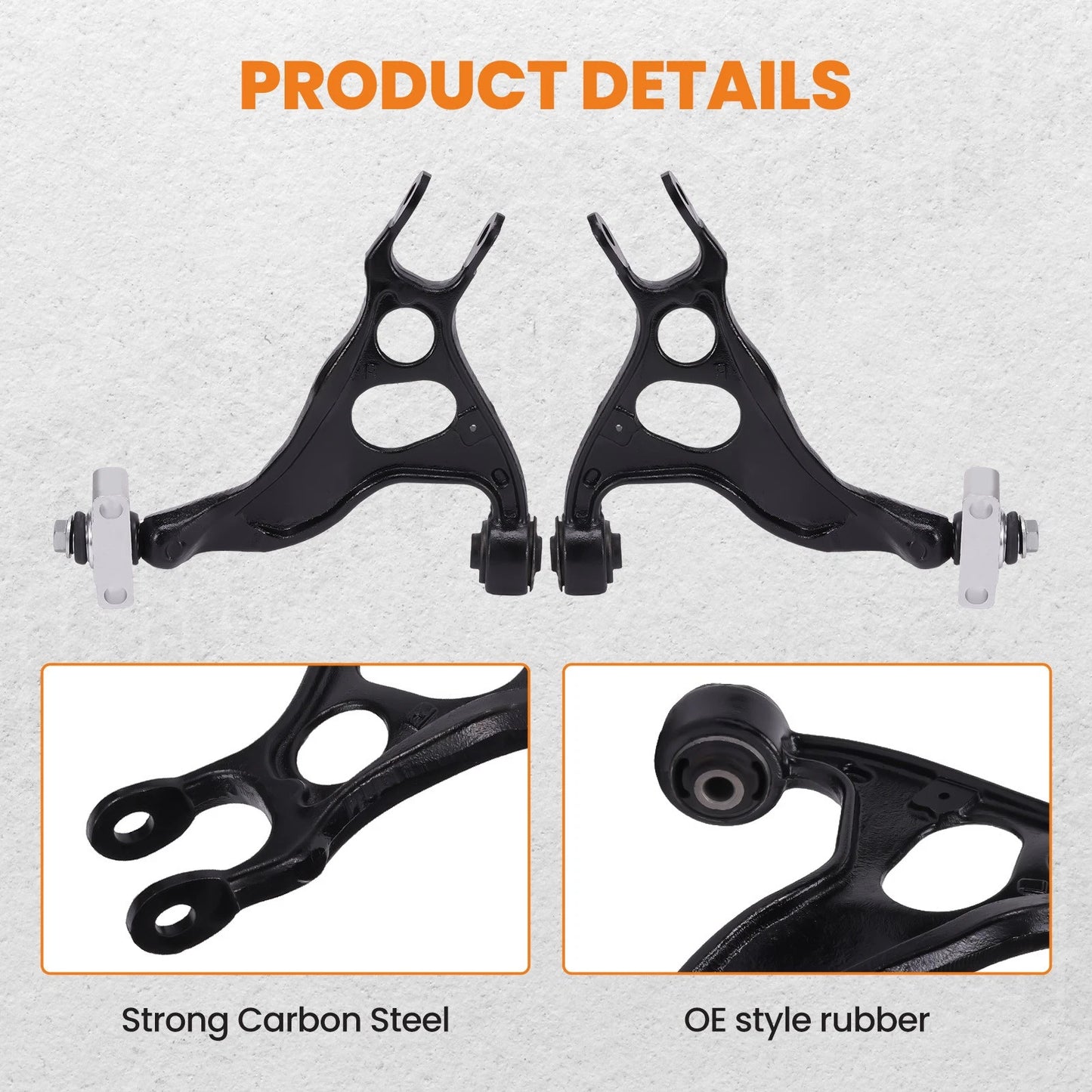 2 Rear Upper Control Arms for Ford Explorer and Taurus (2011–2019)