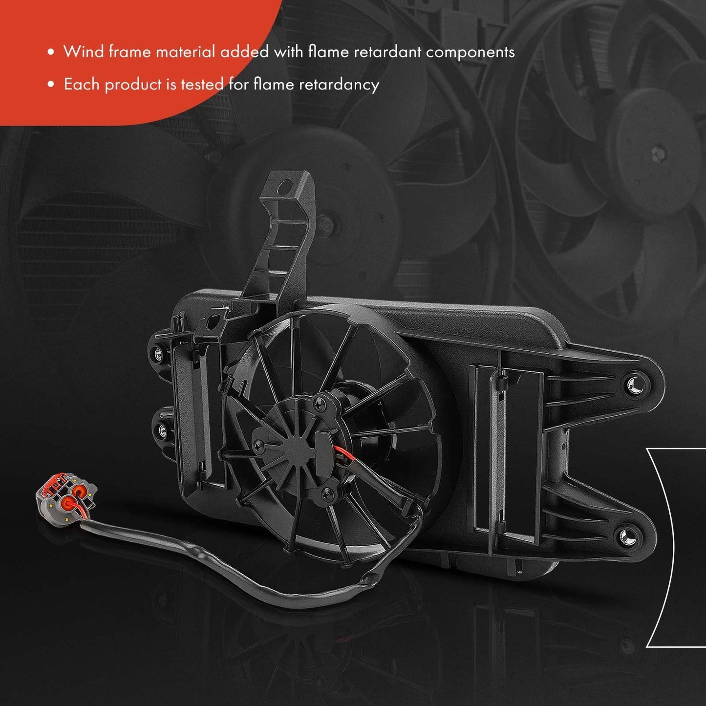 Auxiliary Transmission Cooler Fan with Shroud for Chevrolet Corvette