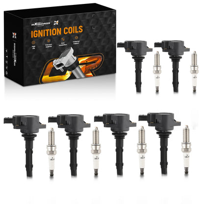Ignition Coil & Spark Plug for Mercedes-Benz S450 SL550 SLK280 SLK300 (2007–2012)