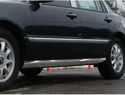 4p Luxury FX Chrome 3 3/8' Lower Rocker Molding Trim for 04-10 Kia Amanti