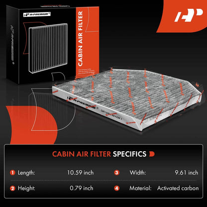 2X Activated Carbon Cabin Air Filter for Chevrolet Caprice SS (2014–2017)