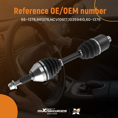 Front CV Axle Shaft Driver/Passenger for Chevy Cobalt HHR Saturn Ion (2007–2010)
