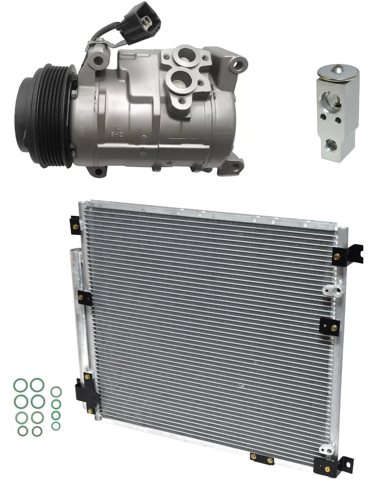 AC Compressor Kit With Condenser for Cadillac SRX 3.6L (2007–2009)