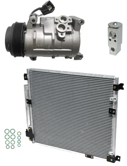 AC Compressor Kit With Condenser for Cadillac SRX 3.6L (2007–2009)
