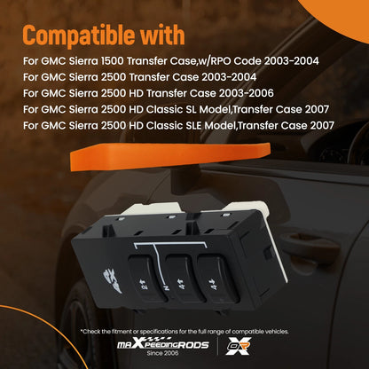 4x4 Transfer Case Switch for GMC Sierra 2500 HD Classic SLT (2007–2007)