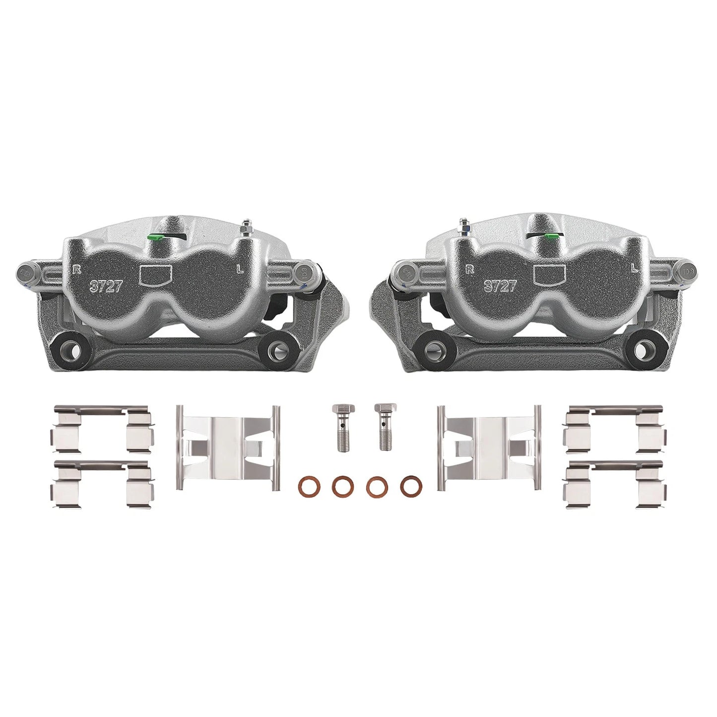 2x Front Dual Piston Brake Calipers for Ford F-150 (1996–2003)