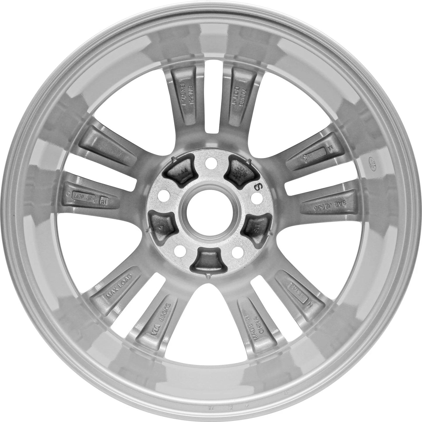 Alloy Wheel Rim 16 x 6.5 Silver Replacement for Hyundai Sonata (2006–2017)