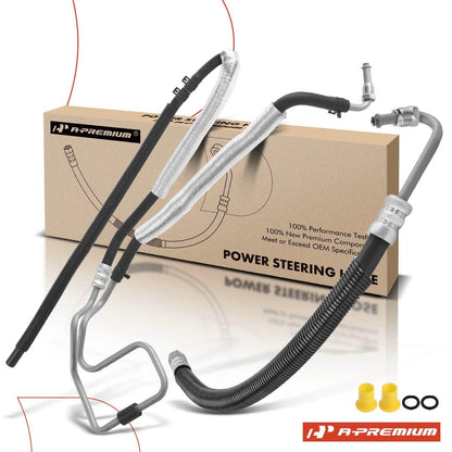 2X Power Steering Pressure & Return Hose for Chevy Malibu (2004–2023)