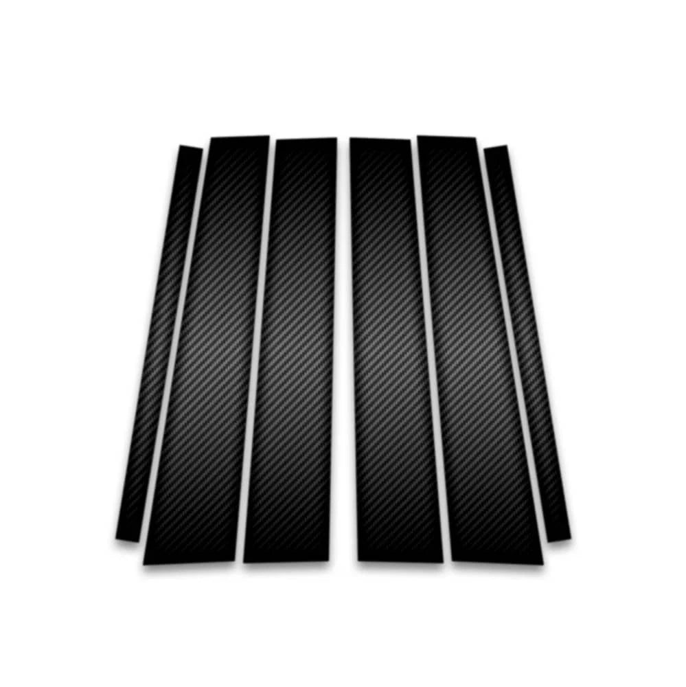 6pc Carbon Fiber Pillar Post Covers for 2007-2015 Lincoln MKX