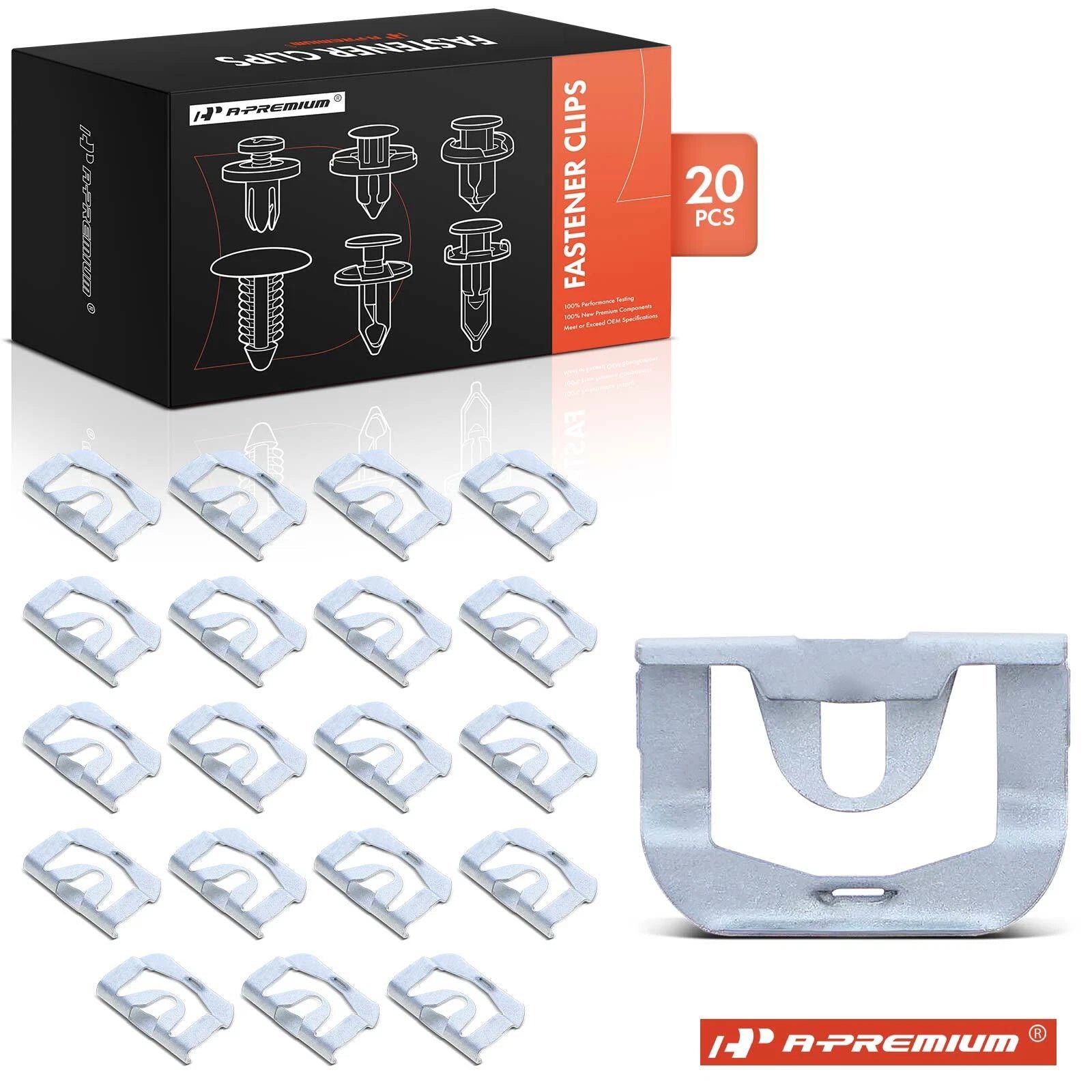 20Pcs Metal Window Reveal Moulding Clip Retainer for Chevy Buick