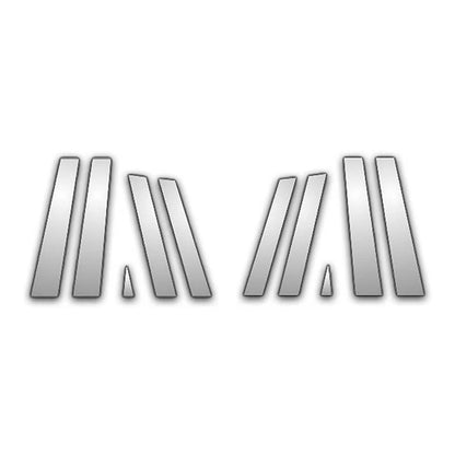 10 Pc Chrome Pillar Post Covers for 07-15 Audi Q7 - Upgrade Your Auto P1035
