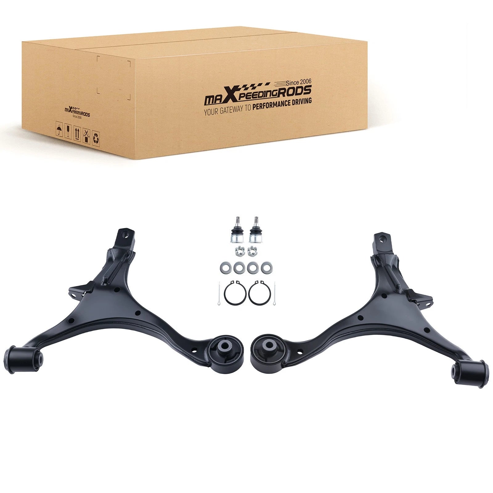 Front Lower Suspension Control Arms Ball Joints for Honda CR-V (2002-2006)