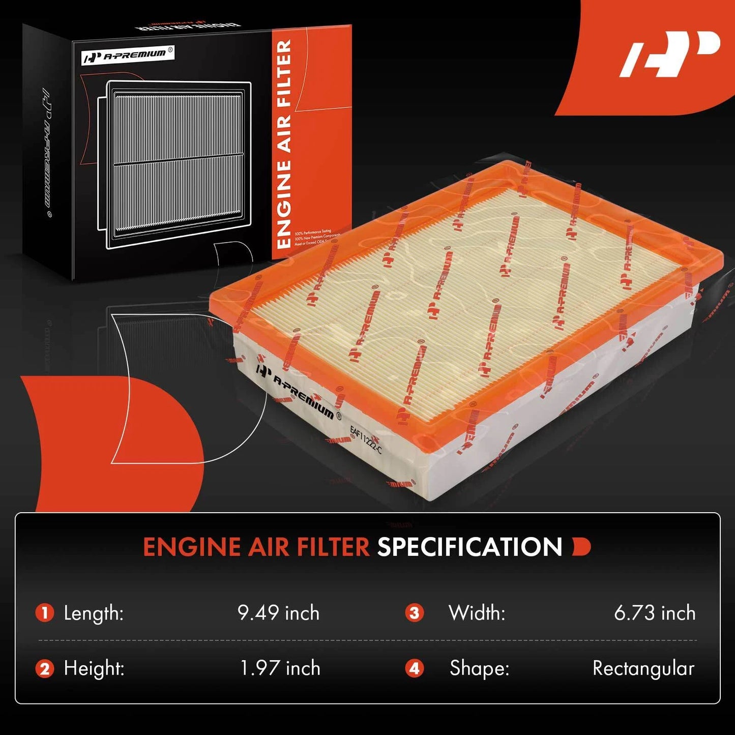 2X Engine Air Filter for Chevrolet Sonic (2012–2020)