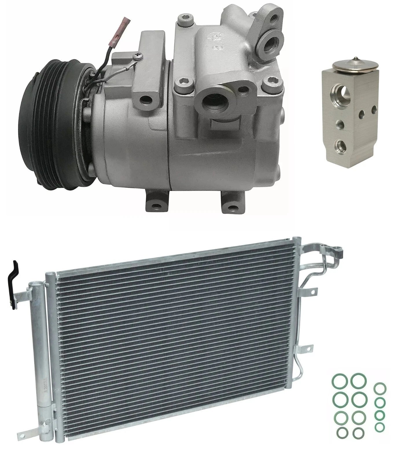 AC Compressor Kit With Condenser for Kia Spectra 1.8 (2004–2009)