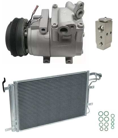 AC Compressor Kit With Condenser for Kia Spectra 1.8 (2004–2009)
