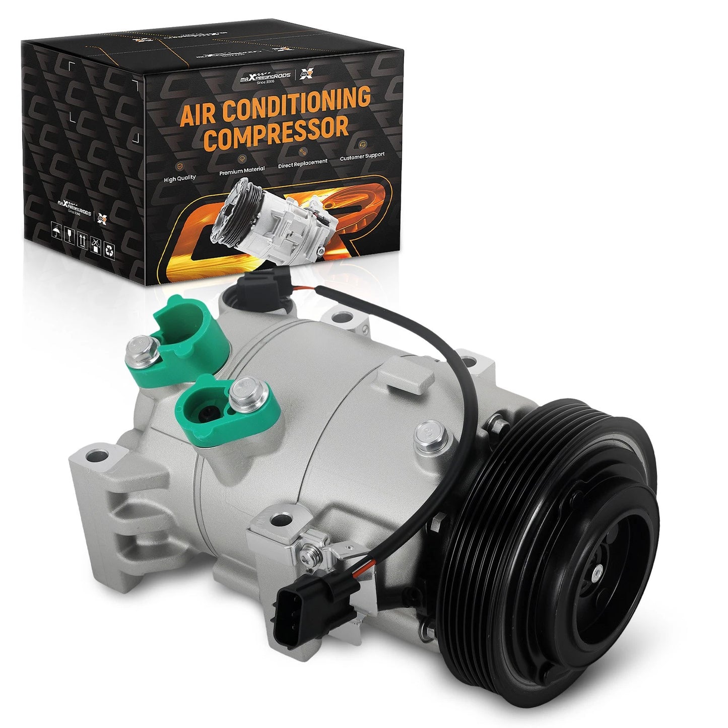 AC Compressor With Clutch for Hyundai Accent Kia Rio 2018–2019 1.6L