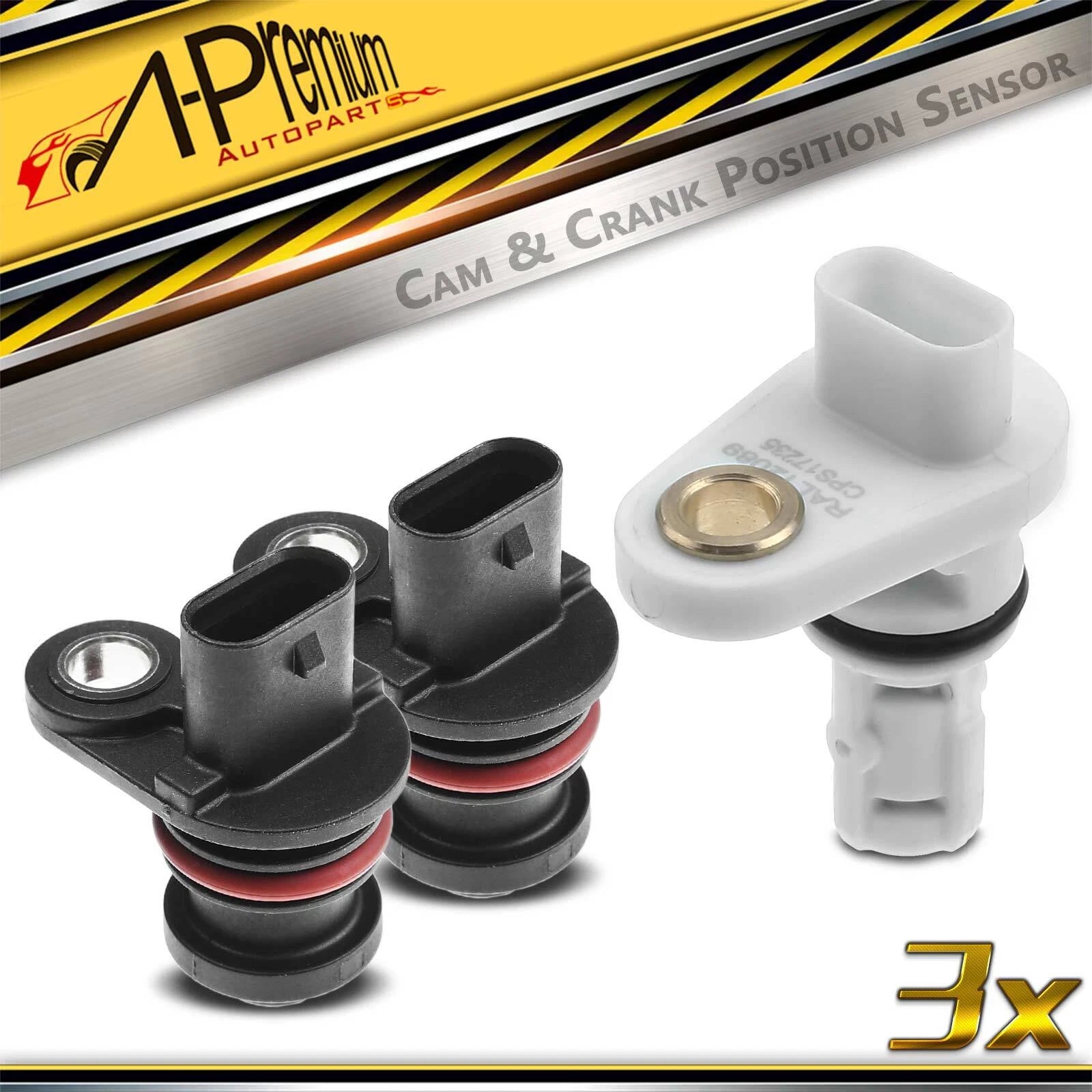 2X Camshaft & Crankshaft Position Sensors for Chevy Cruze Buick Encore (2011–2019)