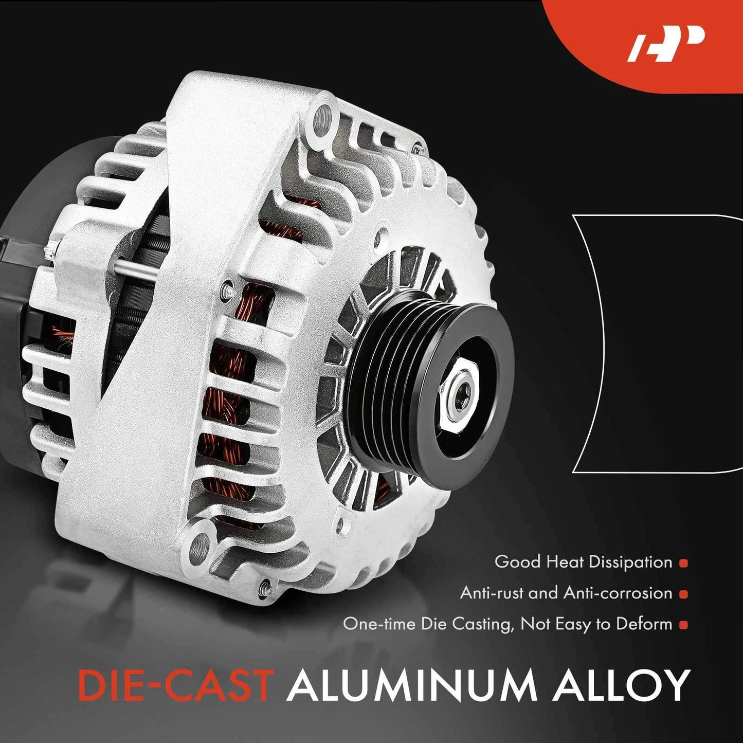 Alternator for Chevy Malibu, Pontiac Grand Am, Olds Alero (1997–2001)