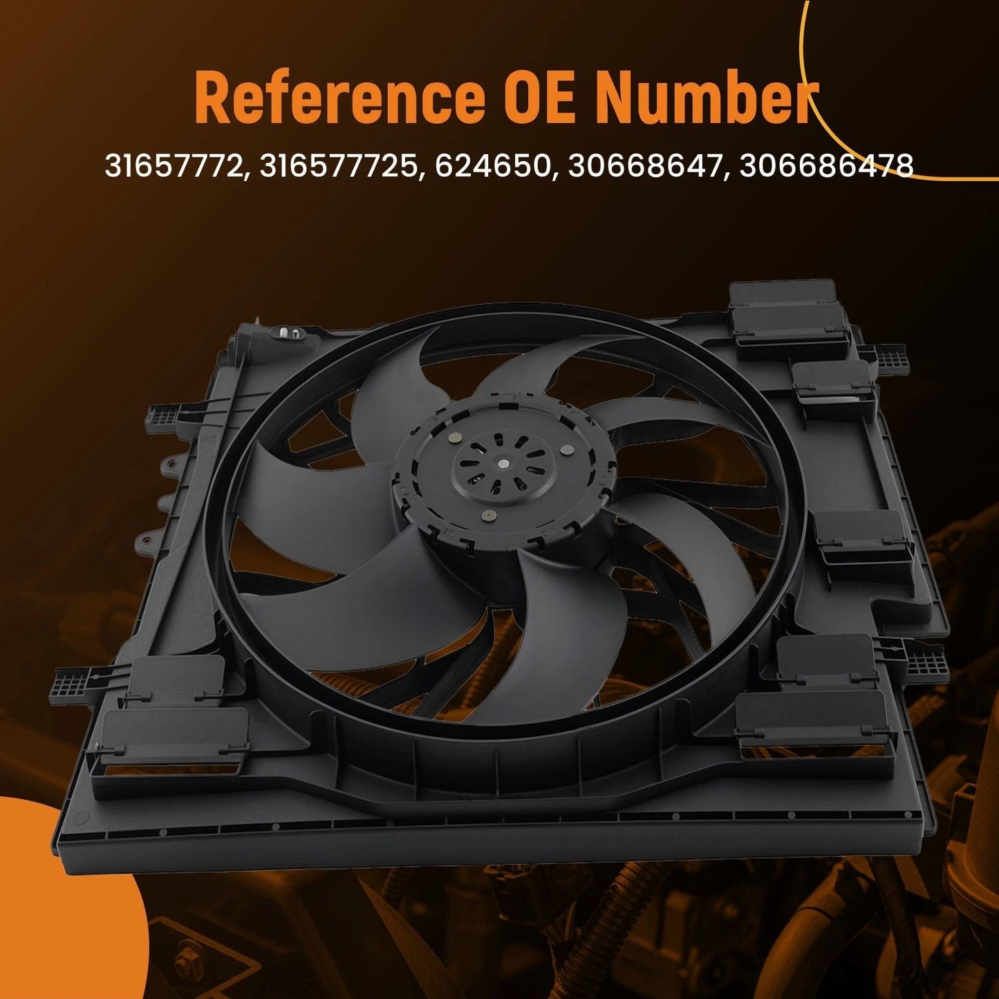 Cooling Fan for Volvo XC90 2.0L (2016–2021)
