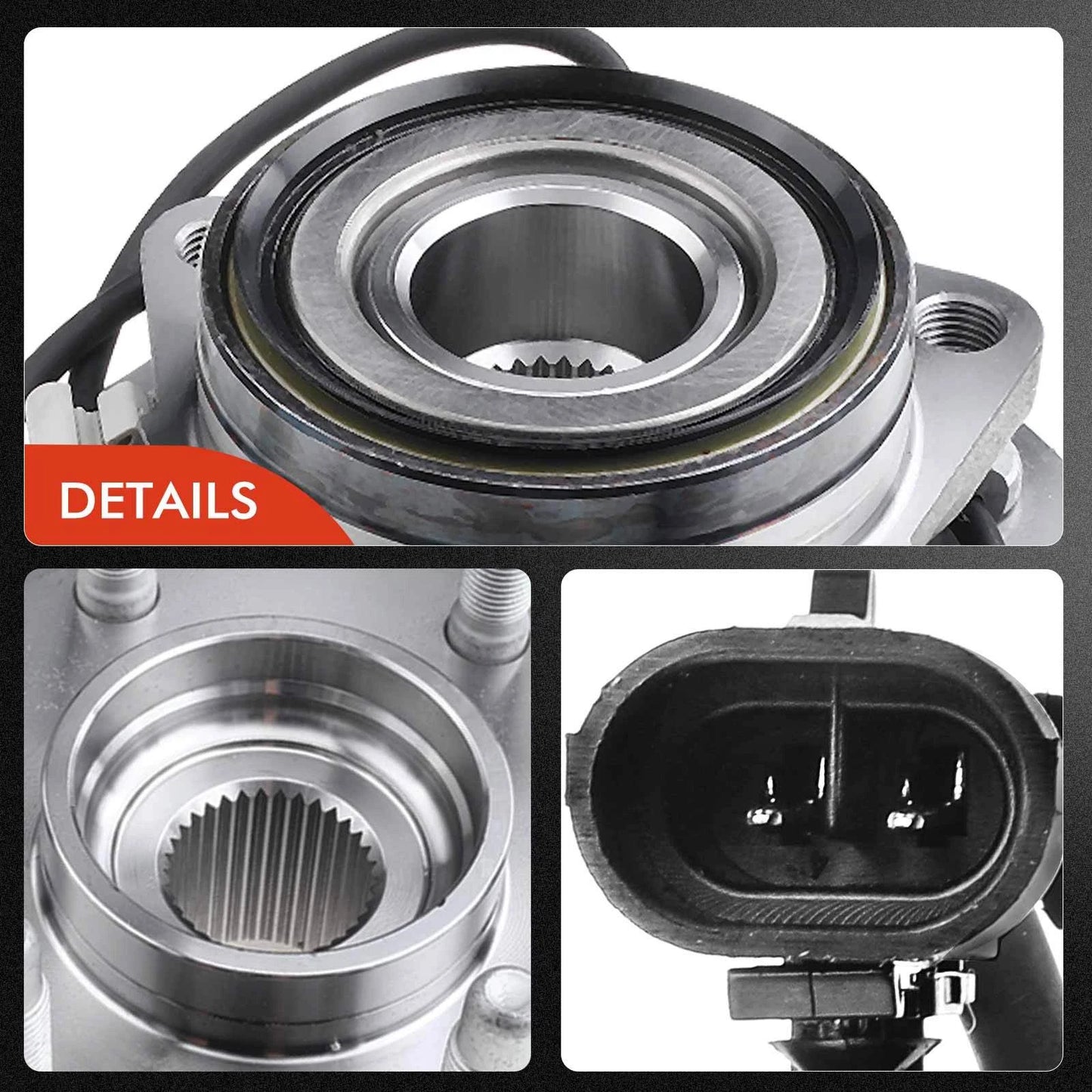 CV Axle Shaft + Wheel Hub for Chevy Silverado 1500 (2007–2018)