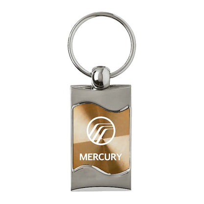 Gold Rectangular Wave Keychain - Officially Licensed for Mercury