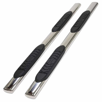 6in Oval Straight w/2 Pads Step Nerf Bar for 2015-19 Ford F-150/250/350 Crew Cab