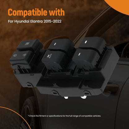 Front Left Master Power Window Switch for Hyundai Elantra (2017–2020)