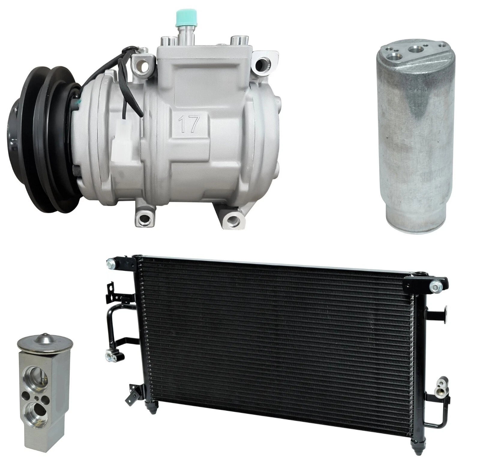 A/C Compressor With Condenser Kit Replacement for Lexus LX450 (1997–1997)