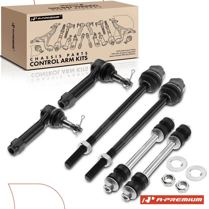 6X Front Sway Bar End Links & Tie Rod Ends for Chevrolet GMC