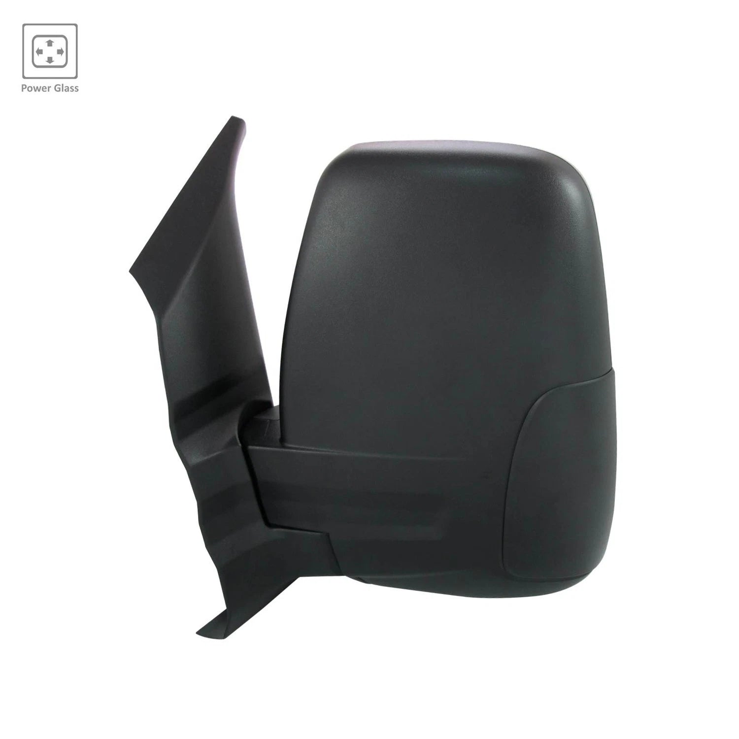 Replacement Textured Driver Side Power Door Mirror w/o Heated Glass