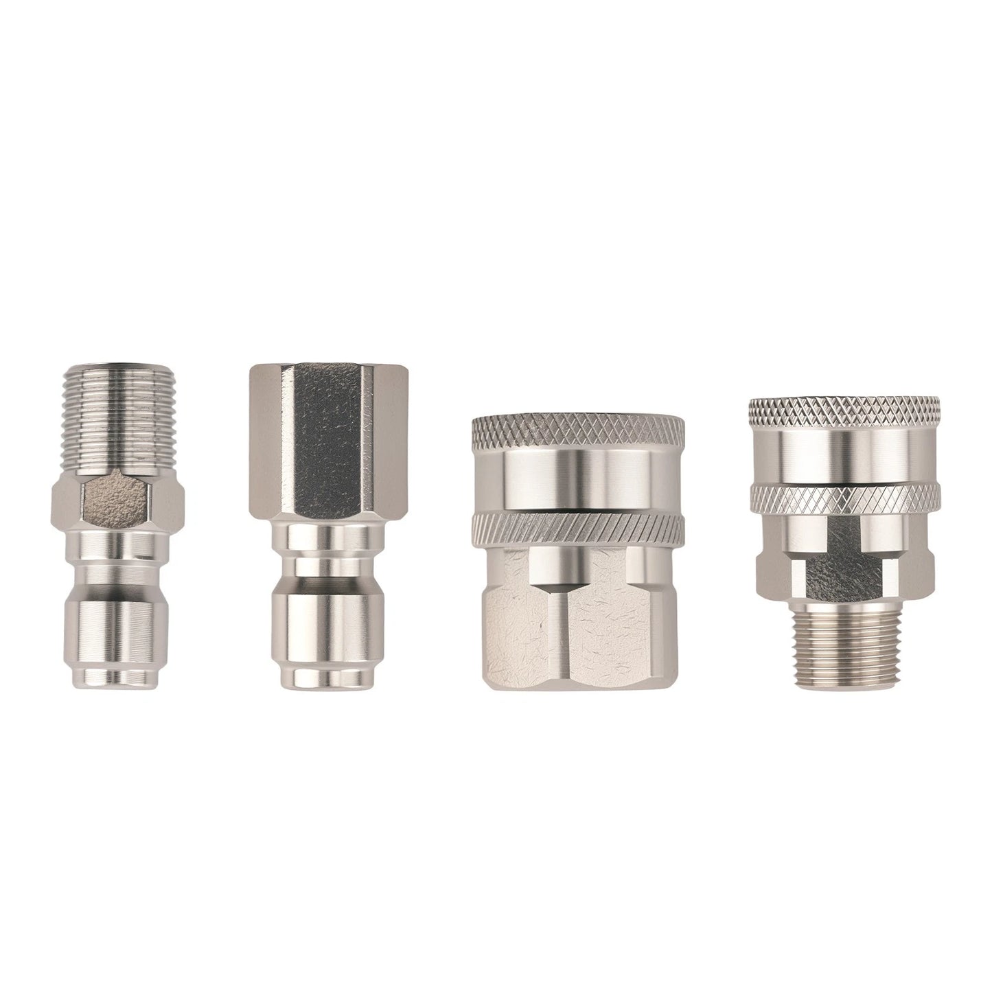 3/8 in NPT Quick-Connect Plug Adapter for Pressure Washer (Stainless Steel)