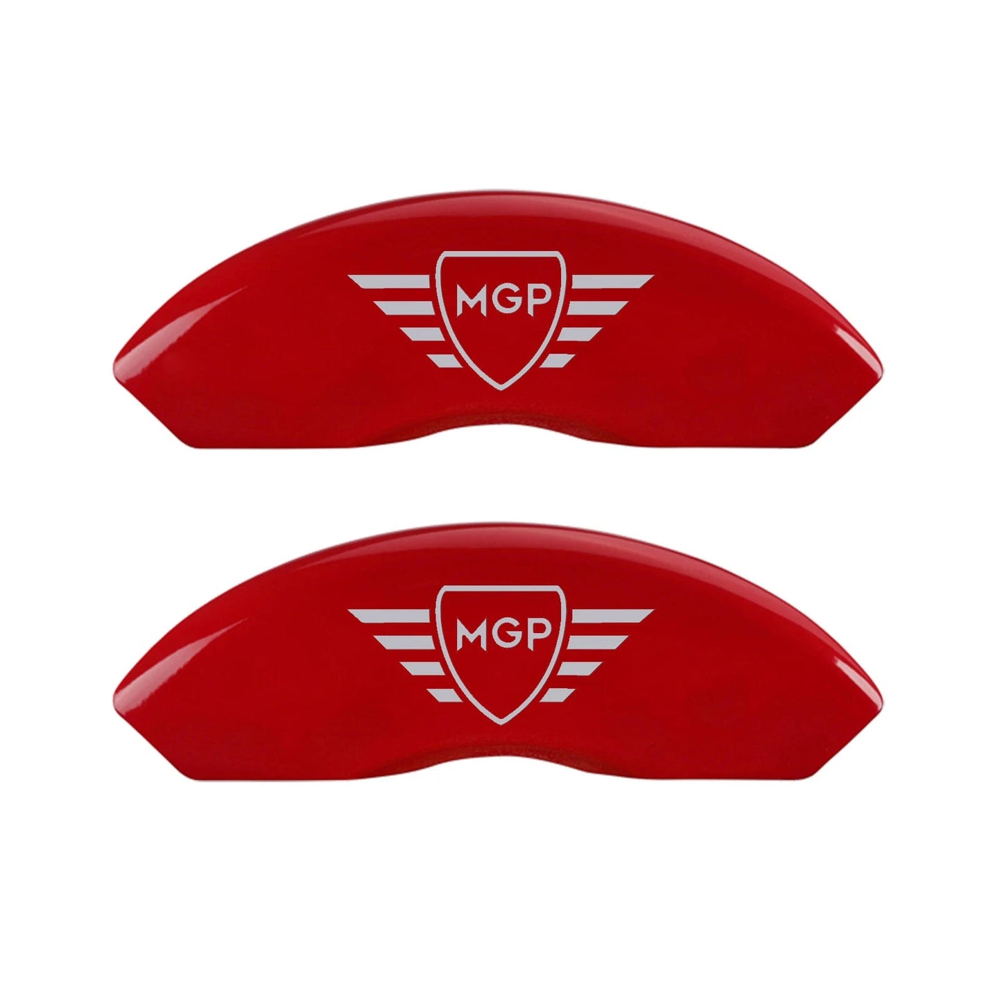 Caliper Covers Set of 4 Red Silver MGP Logo for Mazda CX-9 (2016–2020)